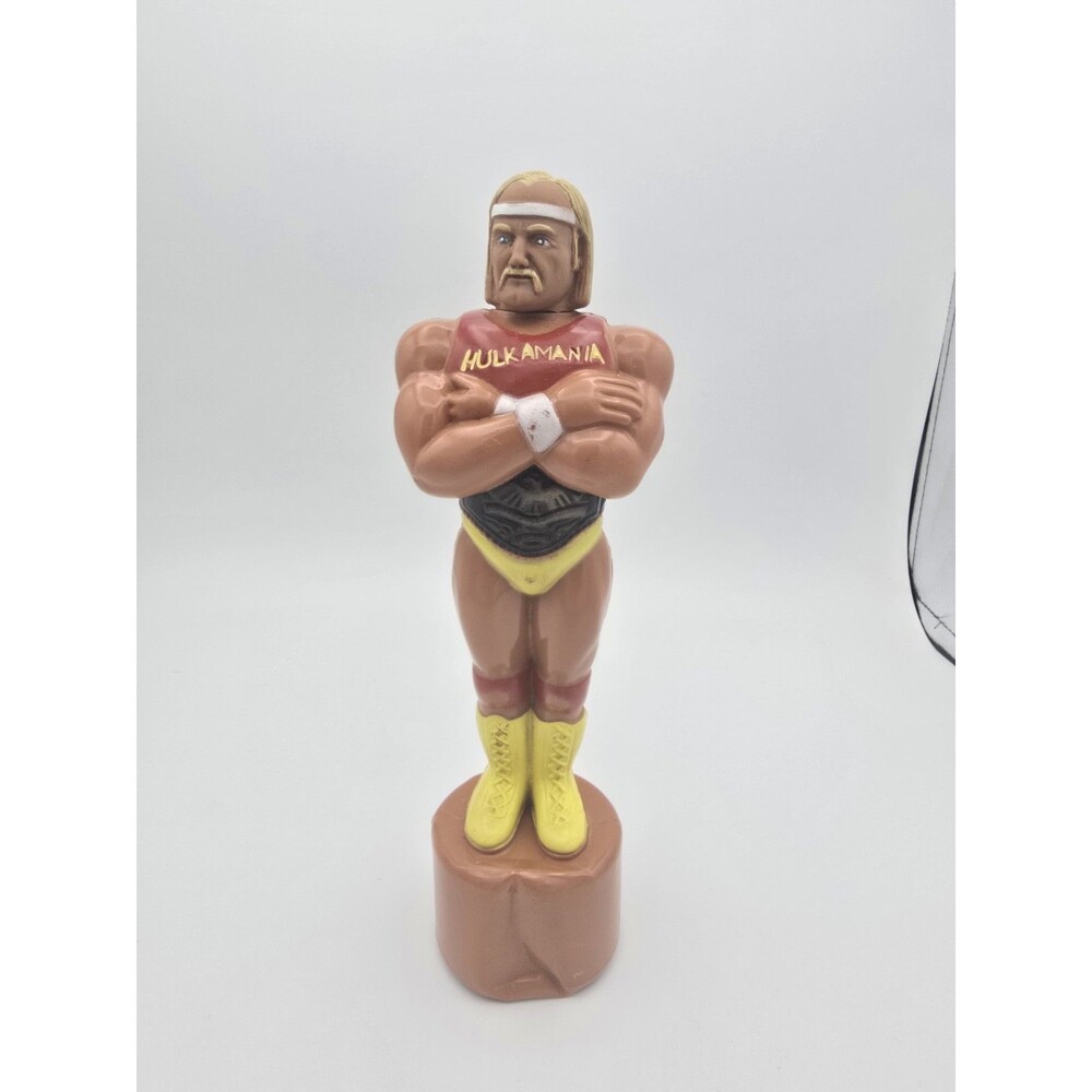 Vintage 1986 WWF Hulk Hogan Titan Sports Bubble Bath Shampoo Bottle Empty